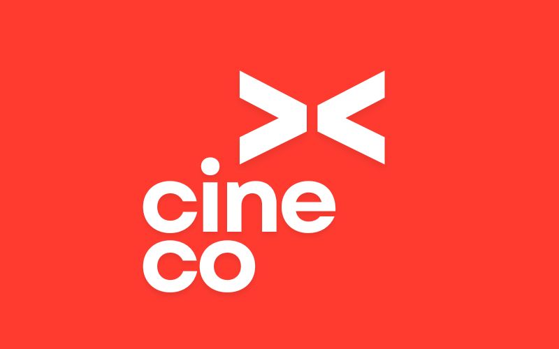 The text CineCo on a red background.